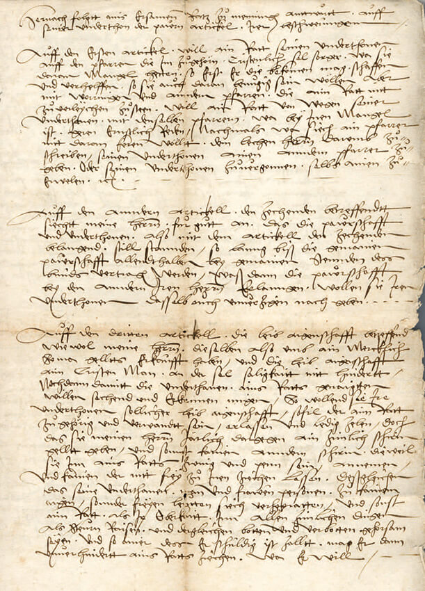 Antwort des Rates auf die Eingabe der Memminger Bauern (10 Artikel) vom 15. März 1525 