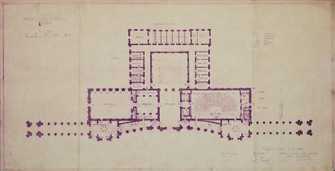 Plan für den Umbau des 2. Stocks im Maximilianeum, 1948