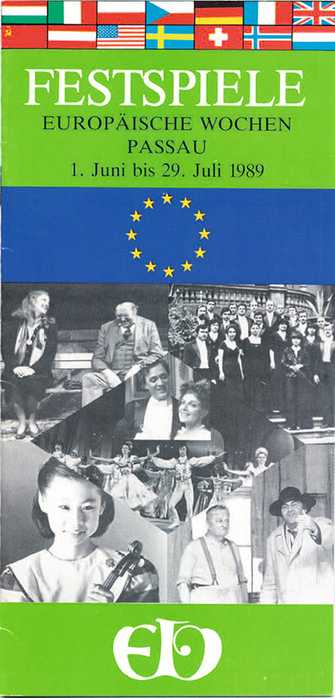 Programmheft der Europäischen Wochen, 1989