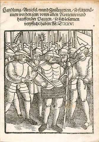 Foto der Bundesordnung der oberschwäbischen Bauern, Augsburg 1525