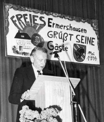 Feier zur Selbstständigkeit von Ermershausen, 1994