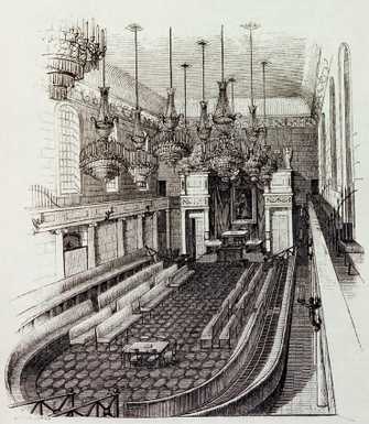 Ansicht des Plenarsaals der Abgeordnetenkammer, 1835